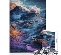 Puzzle per adulti da 1000 pezzi paesaggio montano da sogno giocattolo decorazione da parete opera d'arte regalo per gioco educativo migliora l'amore tra coppie dimensioni 50x75cm