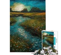 Puzzle per adulti da 1000 pezzi paesaggio onirico del prato Gioco interattivo per adulti che migliora la memoria compleanni e Natale (dimensioni 50x75cm)