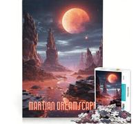 Puzzle per adulti da 1000 pezzi "Paesaggio onirico marziano" gioco pratico impegnativo da completare collezione d'artista belle arti 50x75cm