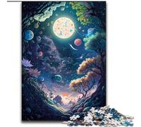 Puzzle per adulti da 1000 pezzi,paesaggio spaziale pazzo,in legno come decorazione fai da te o regalo di compleanno,50x75cm,divertente artigianato per tutta la famiglia