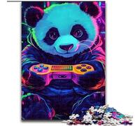 Puzzle per adulti da 1000 pezzi, panda che gioca, gioco a quiz per migliorare l'amore tra coppie dai 14 anni in su (dimensioni 26x38cm)