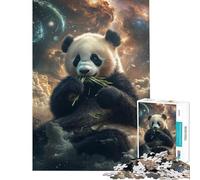 Puzzle per adulti da 1000 pezzi: Panda nel cosmo Puzzle rilassante per adulti ideale per il divertimento in famiglia compleanni e altre occasioni (dimensioni 38x52cm)
