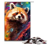 Puzzle per adulti da 1000 pezzi Panda rosso e farfalla di Splatters Un sacco di puzzle colorati e divertenti per tutta la famiglia Ottimo regalo per adolescenti dai 14 anni in su Dimensioni 75x50 cm