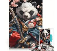 Puzzle per adulti da 1000 pezzi Panda Samurai Guerriero Giocattolo educativo Per passare il tempo durante le vacanze Regalo di compleanno Regalo 50x75cm