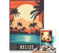 Puzzle per adulti da 1000 pezzi "Paradiso del Belize", gioco rompicapo, per divertimento in famiglia, per rafforzare l'amore tra le coppie 50x75cm