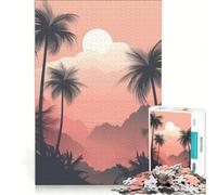 Puzzle per adulti da 1000 pezzi "Paradiso tropicale" gioco interattivo attività divertente da fare in casa per rafforzare l'amore tra le coppie 38x26cm