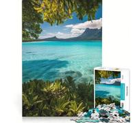 Puzzle per adulti da 1000 pezzi "Paradiso tropicale" gioco rilassante impegnativo da completare da aggiungere alla lista dei desideri con Babbo Natale 38x52cm