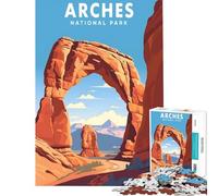 Puzzle per adulti da 1000 pezzi Parco Nazionale degli Arches gioco interattivo gioco intellettuale regalo per donne e uomini antistress (dimensioni 38x26cm)