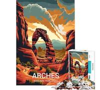 Puzzle per adulti da 1000 pezzi Parco Nazionale degli Arches Gioco rilassante sfida per l'intelligenza e la mente Giocattolo avvincente ottimo regalo per tutta la famiglia (dimensioni 75x50cm)
