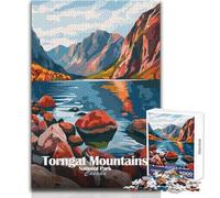 Puzzle per adulti da 1000 pezzi, Parco nazionale dei Monti Torngat, Canada, rompicapo, giochi per famiglie, decorazioni artistiche per la casa, giocattoli antistress, dimensioni 50x75cm