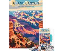 Puzzle per adulti da 1000 pezzi Parco Nazionale del Grand Canyon sfida per l'intelligenza giocattolo avvincente gioco pratico difficile regalo di compleanno (dimensioni 50x75cm)