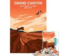 Puzzle per adulti da 1000 pezzi Parco Nazionale del Grand Canyon Un gioco avvincente per coltivare la pazienza divertente e istruttivo ideale come regalo di compleanno (dimensioni 38x26cm)