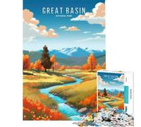 Puzzle per adulti da 1000 pezzi Parco Nazionale del Great Basin impegnativo da completare decorazione da parete gioco per famiglie adatto a partire dai 14 anni (38x52cm)