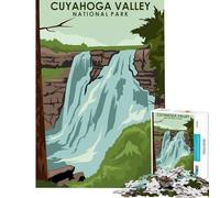 Puzzle per adulti da 1000 pezzi Parco Nazionale della Valle di Cuyahoga sfida per l'intelligenza giocattolo avvincente giochi divertenti antistress regalo per donne e uomini (dimensioni 38x52cm)