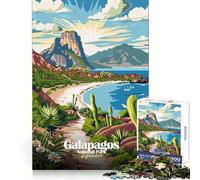 Puzzle per adulti da 1000 pezzi,Parco Nazionale delle Galapagos,Ecuador,poster di viaggio,taglio preciso,divertente gioco di concentrazione mentale,relax,divertimento,regalo di Natale (38x52cm)