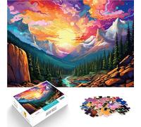 Puzzle per adulti da 1000 pezzi Parco Nazionale delle Montagne Rocciose Giochi educativi per migliorare l'amore tra le coppie per adolescenti dai 14 anni e oltre 26x38cm