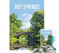 Puzzle per adulti da 1000 pezzi Parco Nazionale delle Sorgenti Termali gioco rompicapo giocattolo stimolante regalo divertente ideale per passare il tempo durante le vacanze (dimensioni 38x52cm)