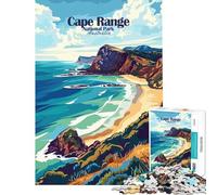 Puzzle per adulti da 1000 pezzi Parco Nazionale di Cape Range Australia poster Giochi divertenti e coinvolgenti per coltivare la pazienza Ottimo per gli amanti dei giochi Assemblaggio del disegno