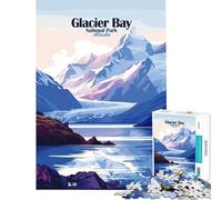 Puzzle per adulti da 1000 pezzi Parco Nazionale di Glacier Bay Alaska sfida di intelligenza e creatività gioco avvincente regalo pratico per donne ottima idea regalo (dimensioni 38x52cm)
