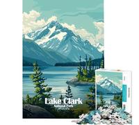Puzzle per adulti da 1000 pezzi Parco Nazionale di Lake Clark Alaska Gioco interattivo e stimolante per l'intelletto ideale come regalo per uomini e donne e come antistress (dimensioni 38x52cm)