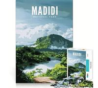 Puzzle per adulti da 1000 pezzi,Parco Nazionale di Madidi,taglio perfetto,divertente sfida intelligente,gioco tranquillo,regalo artistico di Natale (38x26cm)