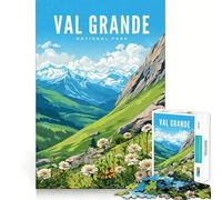 Puzzle per adulti da 1000 pezzi, Parco Nazionale di Val Grande, con incastri perfetti, divertente gioco di concentrazione mentale, gioco casual, regalo di compleanno (50x75cm)