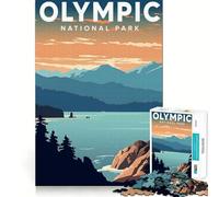 Puzzle per adulti da 1000 pezzi,Parco Nazionale Olimpico,con incastri perfetti,divertente,per risolvere problemi,gioco casual,ideale per compleanni e attività artistiche (38x26cm)