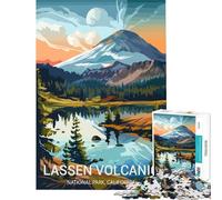 Puzzle per adulti da 1000 pezzi Parco Nazionale Vulcanico di Lassen sfida per l'intelligenza giocattolo avvincente gioco pratico difficile regalo di compleanno (dimensioni 50x75cm)