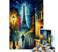 Puzzle per adulti da 1000 pezzi Parigi a colori sfida impegnativa da completare divertimento per tutta la famiglia giocattolo decorativo da parete adatto a partire dai 14 anni gioco di puzzle 38x52cm