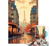 Puzzle per adulti da 1000 pezzi Parigi Francia Giochi rilassanti sfida per l'intelligenza e il cervello Giocattoli che creano dipendenza Ottima idea regalo attività per tutta la famiglia (50x75cm)