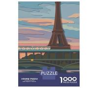 Puzzle Per Adulti Da 1000 Pezzi Paris Eiffel Tower Travel Puzzle Giochi Divertenti Regalo Di Compleanno Regali Unici Per Compleanno E Natale 52x38cm/1000pcs