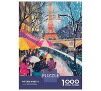 Puzzle Per Adulti Da 1000 Pezzi Paris Winter Scene Eiffel Tower Puzzle Per Adulti Gioco Rompicapo Analisi E Logica Attività Divertenti Da Fare A Casa, 38x26cm/1000pcs