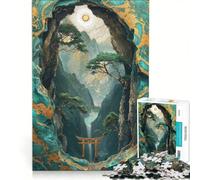 Puzzle per adulti da 1000 pezzi "Passaggio mistico Kintsugi" gioco rilassante interazione genitore-figlio regalo di compleanno regalo di viaggio 50x75cm