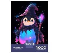 Puzzle Per Adulti Da 1000 Pezzi Penguin Wizard Puzzle Per Adulti Giochi Divertenti Difficile Difficile Compleanno E Regali Unici 52x38cm/1000pcs