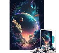 Puzzle per adulti da 1000 pezzi percorso nella foresta cosmica gioco impossibile gioco educativo sfida giocattolo regalo di compleanno migliora la memoria (dimensioni 38x52cm)