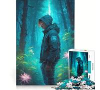 Puzzle per adulti da 1000 pezzi "Persi nella foresta magica" decorazione da parete impegnativo da completare ideale come regalo per tutta la famiglia 38x26cm
