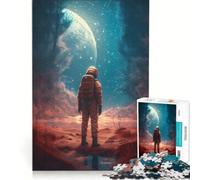 Puzzle per adulti da 1000 pezzi "Persi nello spazio" decorazione da parete impegnativo da completare ideale come regalo per tutta la famiglia 38x26cm