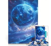 Puzzle per adulti da 1000 pezzi Pianeta Blu Mistico Oceano Gioco Rilassante Migliora la Memoria Compleanno e Natale 50x75cm