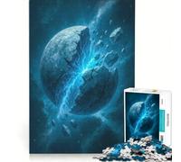 Puzzle per adulti da 1000 pezzi Pianeta Esplosivo con Energia Blu, Gioco Impossibile, Per passare il tempo durante le vacanze a casa, Compleanno e Natale 38x52cm