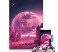 Puzzle per adulti da 1000 pezzi Pianeta Rosa Giocattolo educativo Ideale per passare il tempo durante le vacanze Regalo di compleanno Regalo 38x26cm