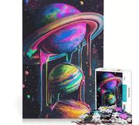 Puzzle per adulti da 1000 pezzi "Pianeti che si sciolgono" gioco educativo decorazione perfetta ogni pezzo è unico 50x75cm