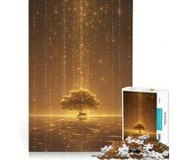 Puzzle per adulti da 1000 pezzi: Pianoforte dorato sotto le stelle, gioco interattivo, taglio di precisione, regalo di compleanno e unico 50x75cm