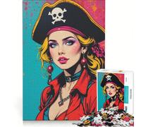 Puzzle per adulti da 1000 pezzi, Pirata Fantasy, Donne, Gioco Impossibile, Per passare il tempo durante le vacanze, compleanno e Natale 38x26cm