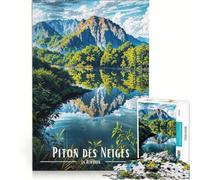 Puzzle per adulti da 1000 pezzi Piton des Neiges paesaggio di La Réunion gioco educativo difficile compleanno e Natale 38x26cm