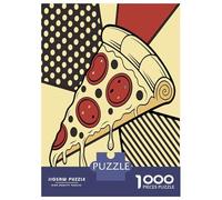 Puzzle Per Adulti Da 1000 Pezzi Pizza Slice Pop Art Illustration Puzzle Giochi Rilassanti Sfida Difficile Riduzione Dello Stress Regali 70x50cm/1000pcs