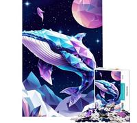 Puzzle per adulti da 1000 pezzi poligono cosmico balena giochi educativi giocattoli regali per il Secret Santa analisi e logica (dimensioni 38x26cm)