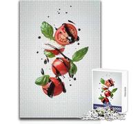 Puzzle per adulti da 1000 pezzi, pomodoro, basilico e aceto balsamico, giocattolo, gioco intellettuale, decorazione artistica per la casa, regalo per compleanni, dimensioni 50x75cm