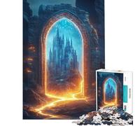 Puzzle per adulti da 1000 pezzi Portale magico per il castello Puzzle da 1000 pezzi giocattolo fai da te decorazione perfetta rompicapo giochi per tutta la famiglia (38x26cm)