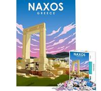 Puzzle per adulti da 1000 pezzi poster di viaggio estivo Naxos gioco intellettuale rilassante gara di velocità manuale ottimo regalo per gli amanti dei giochi (dimensioni 38x26cm)