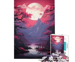 Puzzle per adulti da 1000 pezzi poster giapponese Vaporwave rompicapo gioco intellettuale regalo di compleanno difficile (dimensioni 50x75cm)